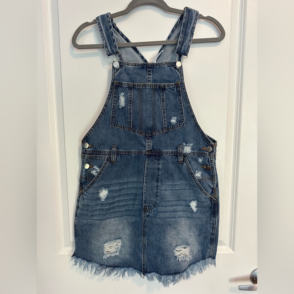 Jean Overalls Dress